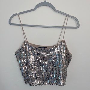 Forever 21 Sequin Crop Top